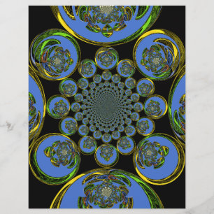 Vackra coolan royal blue black Kaleidoscope art