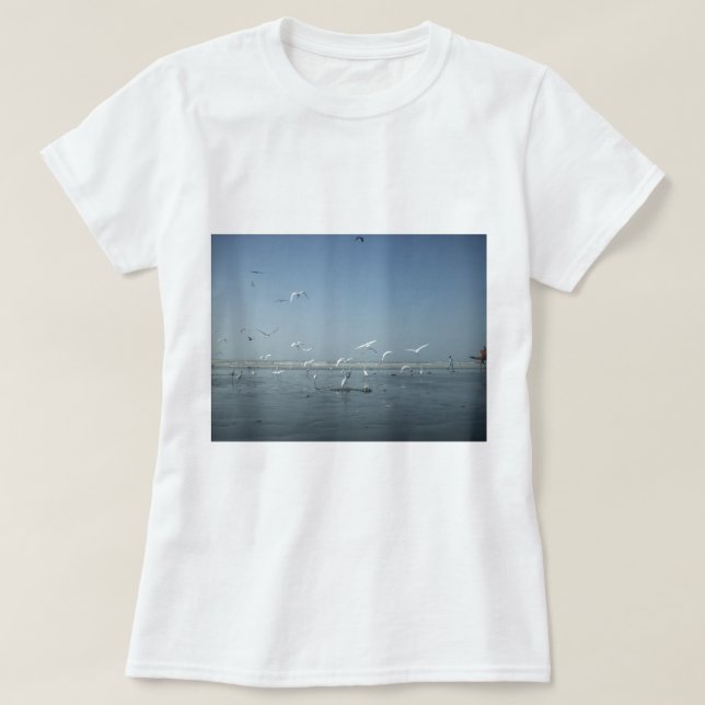 Vackra Cranes som flyger över Vatten Nature's Ball Tröja (Design framsida)