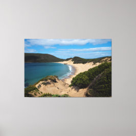 Vackra Crescent Bay Beach Tasmania Australien Canvastryck
