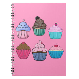 Vackra Cupcakes Anteckningsbok