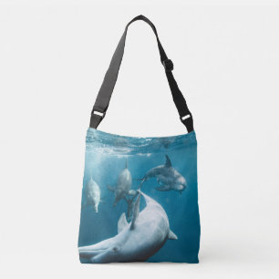 Vackra Cute Dolphins Axelväska