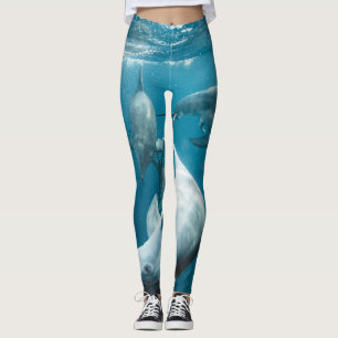 Vackra Cute Dolphins Leggings