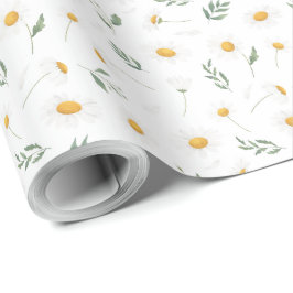 Vackra daisy blommigt papper presentpapper