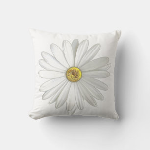 Vackra Daisyn Flower på White Kudde