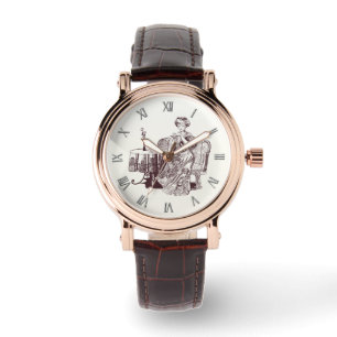 Vackra Dam drinte Armbandsur