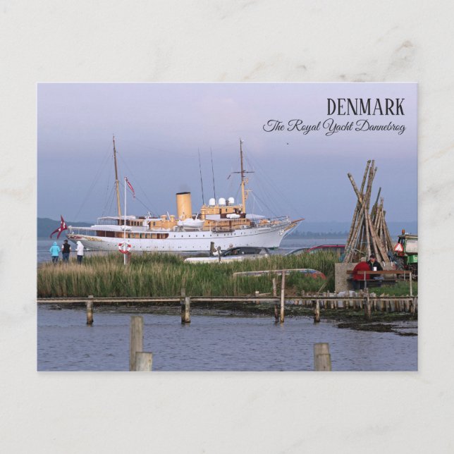 Vackra Danmark, Det kungliga yacht-kortet! Vykort (Framsida)