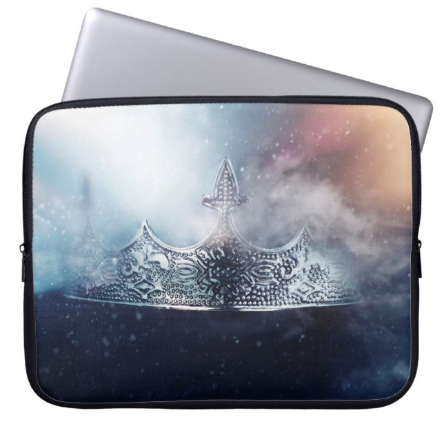 Vackra drottningen och kung krona laptop fodral (Framsidan)