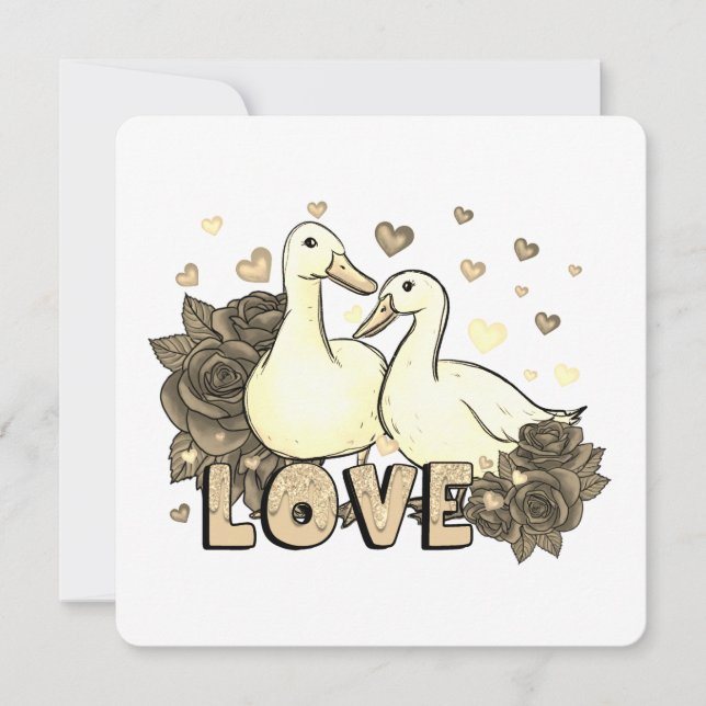 Vackra duva par i Kärlek med Ro (Framsida)