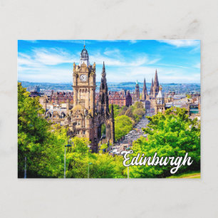 Vackra Edinburgh, Skottland, Förenade kungariket Vykort
