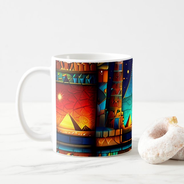 Vackra egyptiska Hieroglyfer Coffee Mugg Sets (Med munk)