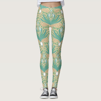 Vackra eleganter, feta snödroppar leggings