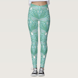 Vackra eleganter, feta snödroppar leggings