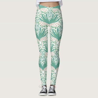 Vackra eleganter, feta snödroppar leggings