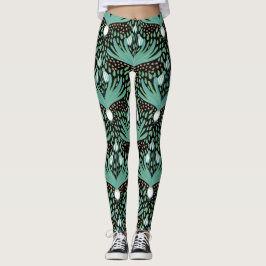 Vackra eleganter, feta snödroppar leggings