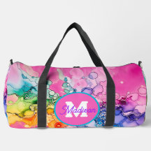 Vackra engrammade duffelsäckar