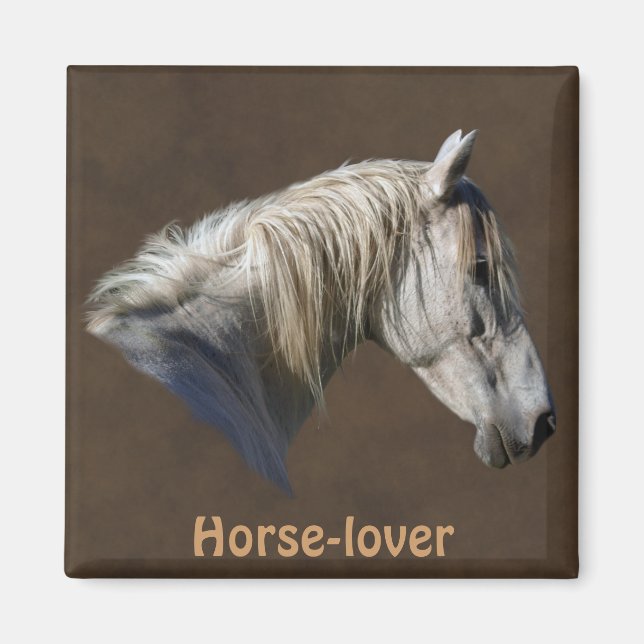 Vackra Equines Horse-älskare Gift Magnet (Framsidan)