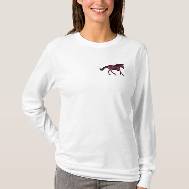 Vackra Equines Horse-älskare Gift T Shirt (Framsida)