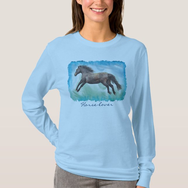 Vackra Equines Horse-älskare Gift Tee Shirt (Framsida)