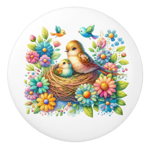 Vackra fåglar knopp