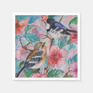Vackra fåglar Napkins Vår Pappersservett