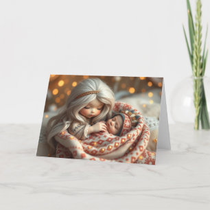 Vackra Fairy Baby-kort Tack Kort
