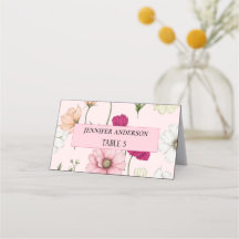 Vackra Fält Blommor Bröllop Plattskort