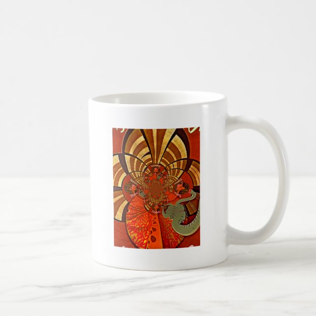 Vackra Fantastisk Giraffe kärlek safari-djur Kaffemugg (Höger)