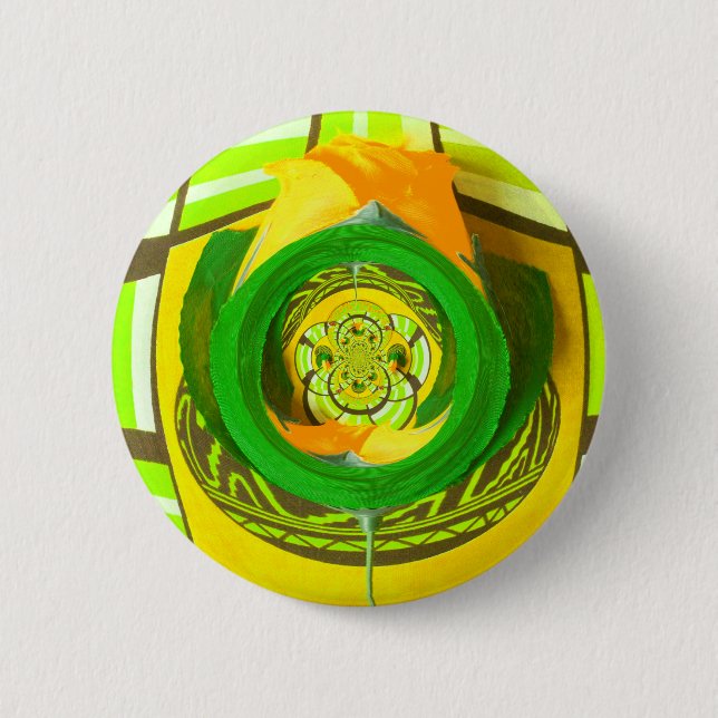 Vackra Fantastisk Giraffe kärlek safari-djur Knapp (Framsida)