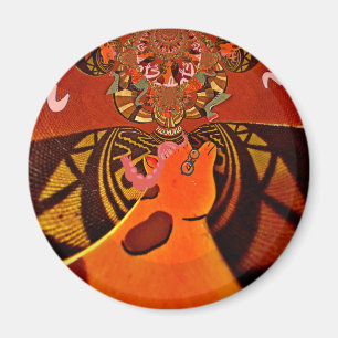 Vackra Fantastisk Giraffe kärlek safari-djur Magnet