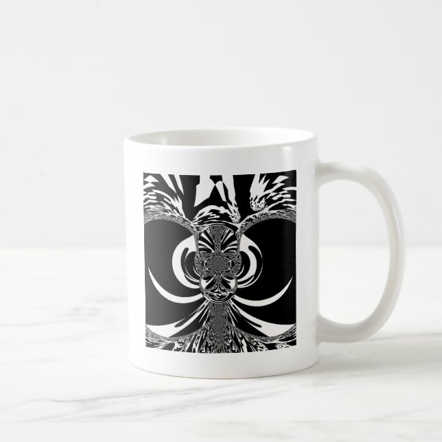 Vackra fantastisk - svart utskrift kaffemugg (Höger)