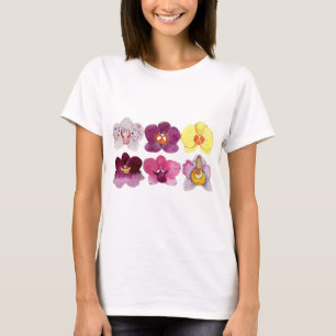 vackra färgade orkidéer t shirt