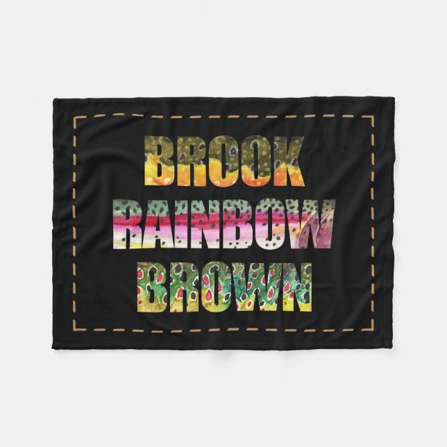 Vackra Färger av 3 regnbåge Fleecefilt (Framsidan (Horisontell))