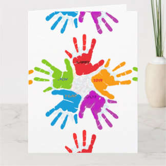 Vackra färger för det vackraste året kort