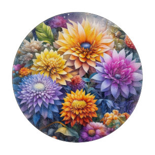 Vackra färgglada AI-konst blommor