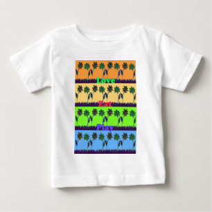 Vackra, färgstarka Eat Kärlek Play-Blommigt T Shirt