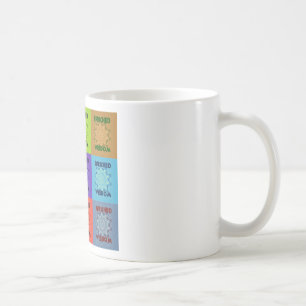Vackra färgstarka fantastisk - berikad visdomspost kaffemugg