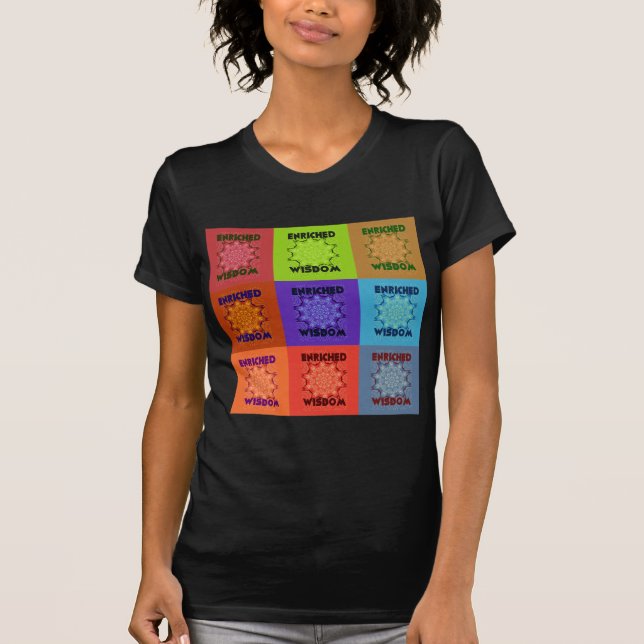 Vackra färgstarka fantastisk - berikad visdomspost tee shirt (Framsida)