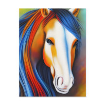 Vackra färgstarka hästar