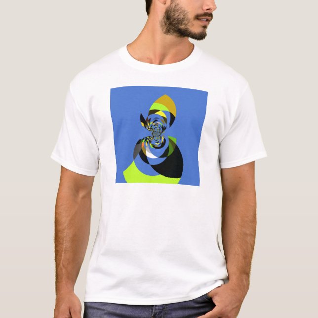 Vackra, färgstarka, honsilhuetter Illustrationer T Shirt (Framsida)