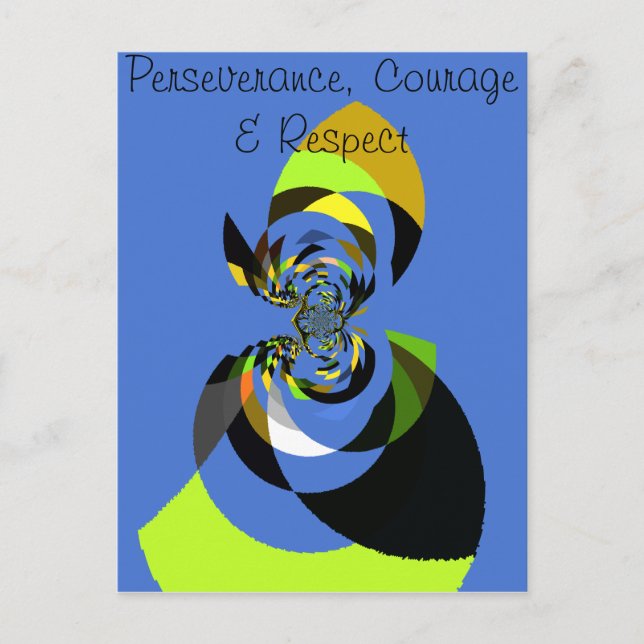 Vackra, färgstarka, honsilhuetter Illustrationer Vykort (Framsida)