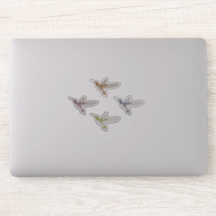 Vackra färgstarka Hummingbird Klistermärken