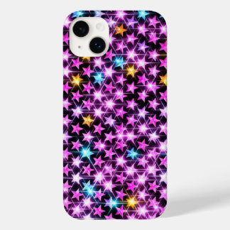 vackra, färgstarka lila, blanka stjärnor