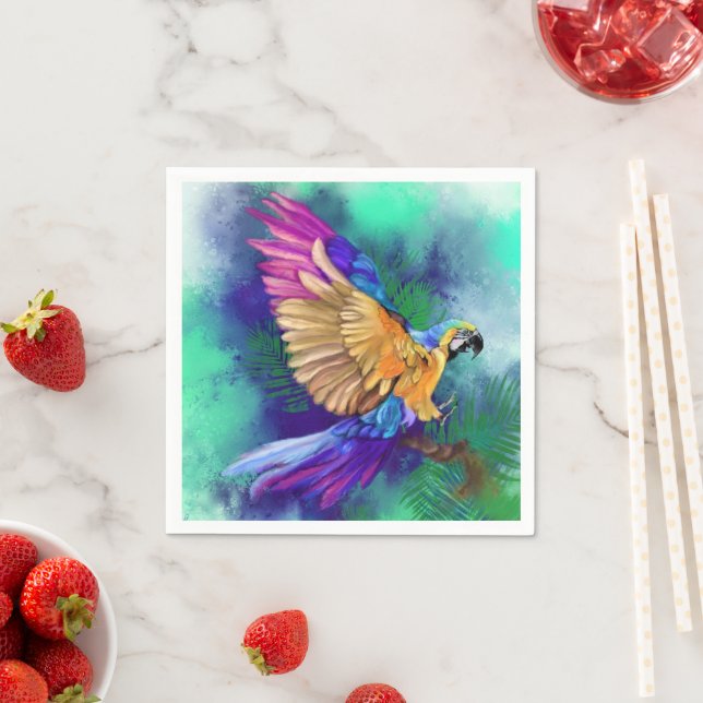 Vackra, färgstarka papiller pappersservett (Insitu)