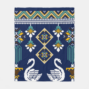 Vackra figur-stammen, etnisk etnisk etnisk etnisk  fleecefilt