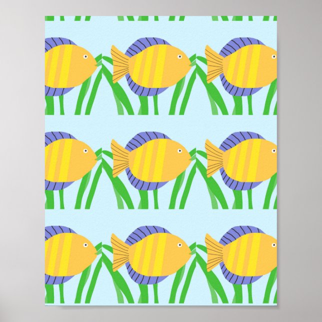 vackra fiskkonst poster (Framsidan)