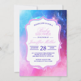 Vackra fjädrar i rymden.                       inbjudningar