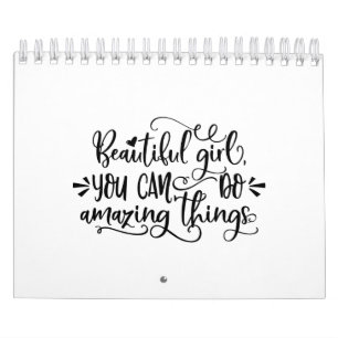 Vackra flicka du kan göra Fantastisk Flickan Resa Kalender