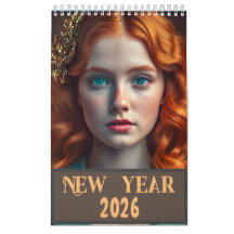 Vackra flickor av alla etniska grupper Nytt år 202