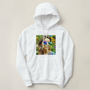 Vackra flickor med solglasögon Reflection Flowers T Shirt