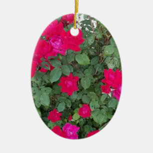 Vackra Flowers Julgransprydnad Keramik
